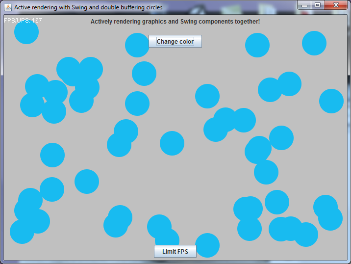 Screenshot of ActiveCircles example