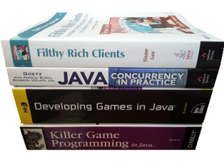 Picture of book recommendations for Java graphics